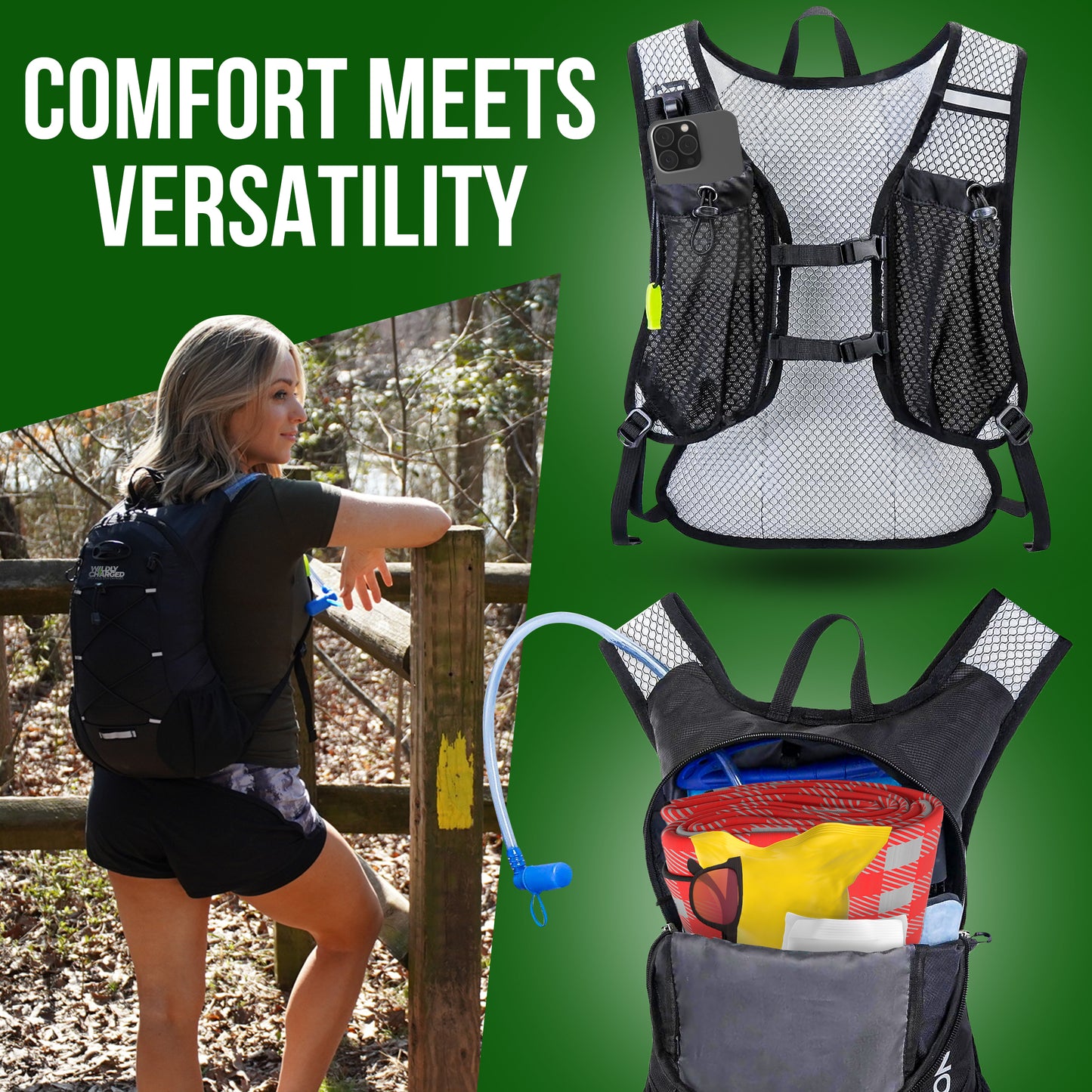 Wildly Charged Hydration Backpack 12-liter